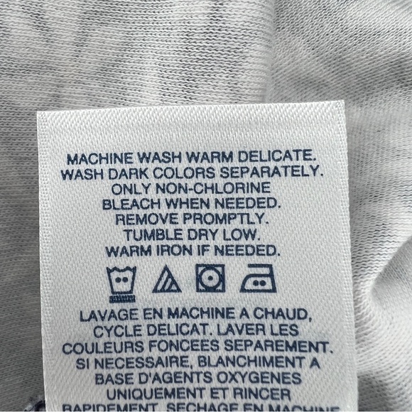 Lands End Blue Floral Cotton Dress Collared Stretch Knee Length - Picture 10 of 10